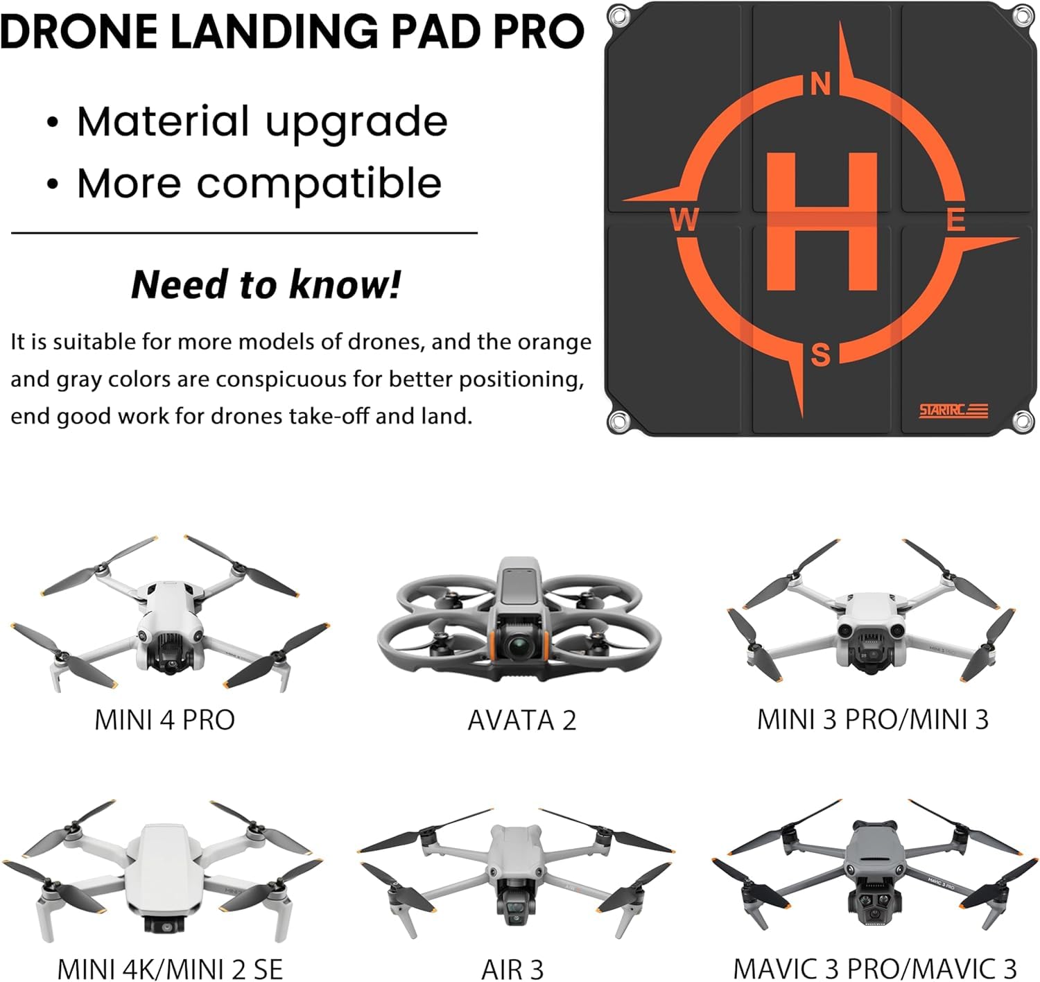 STARTRC Drone Landing Pad, Pla - Dji Drone Mini 4 Pro ulasan dan harga