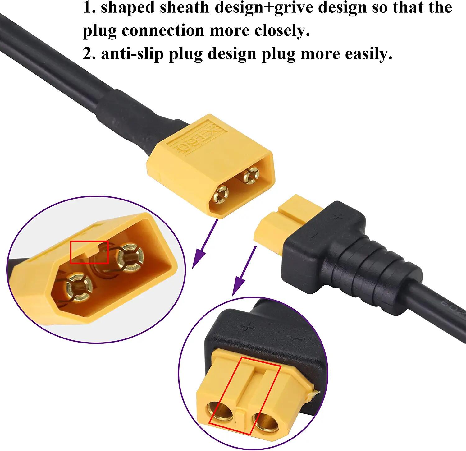XT60 Kabel Adaptor XT60 Male K - Drone Racing Gate ulasan dan harga